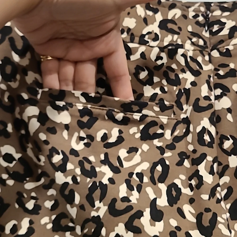 Merona Women's Leopard Animal Print Skirt - Picture 4 of 10